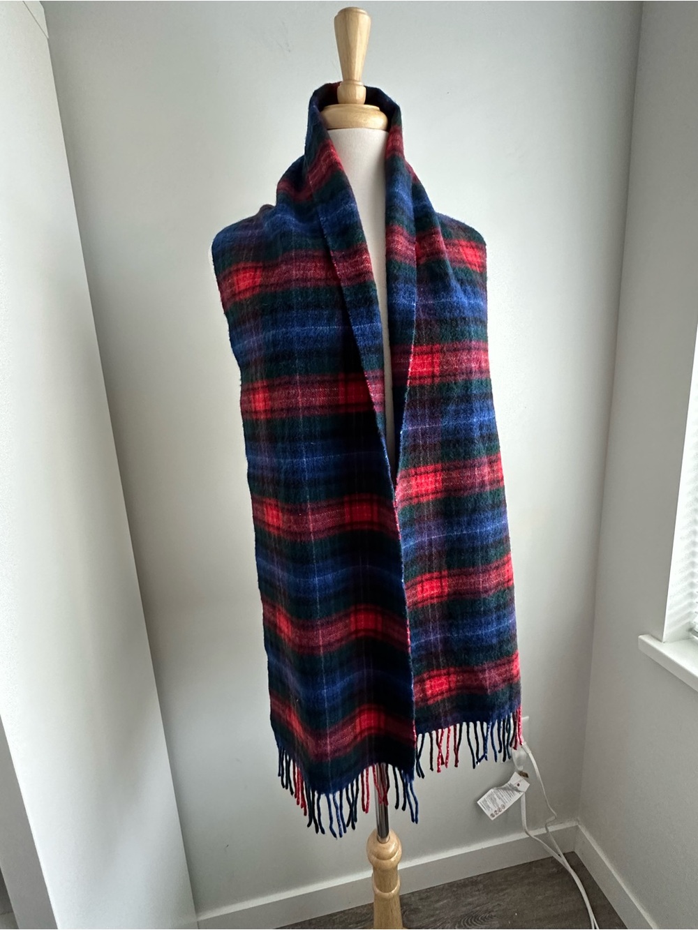 Kinloch Anderson Scotland Cashmere Scarf 9.5” x 72”